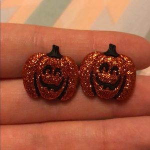 Jack o lantern earrings